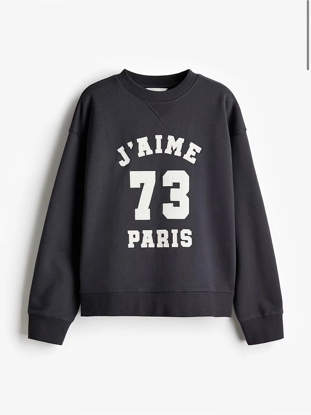 J'aime Paris 73 Paris sweatshirt Graphic Sweatshirt in Black Size Medium